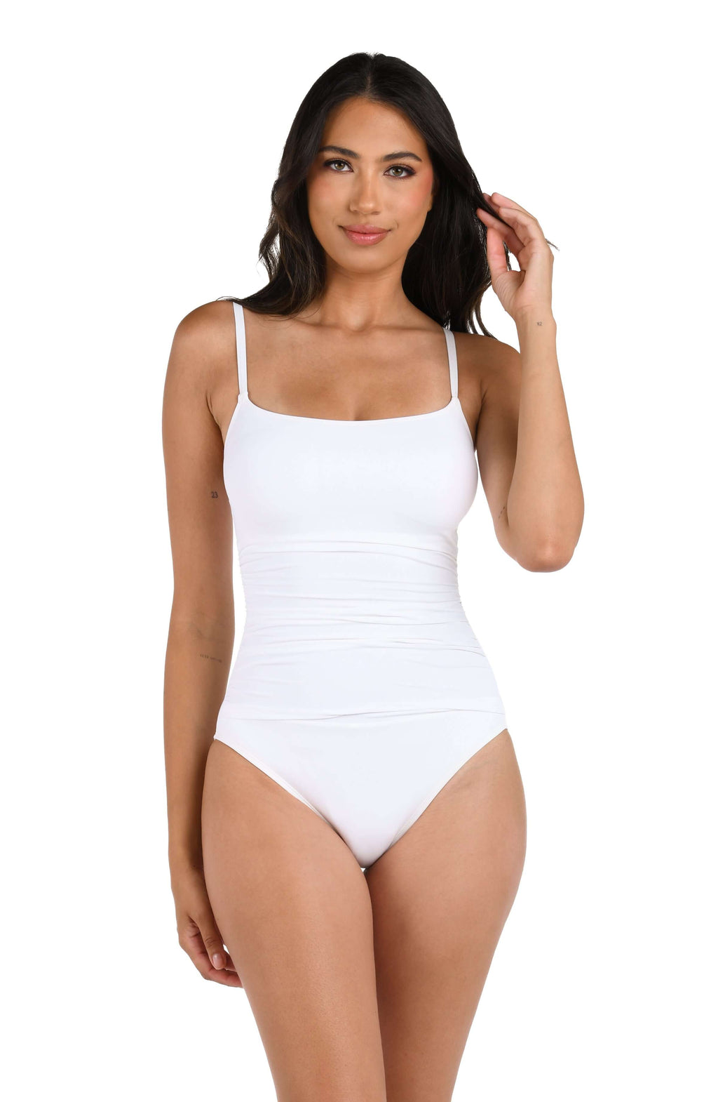 La Blanca Island Goddess Lingerie One Piece - White