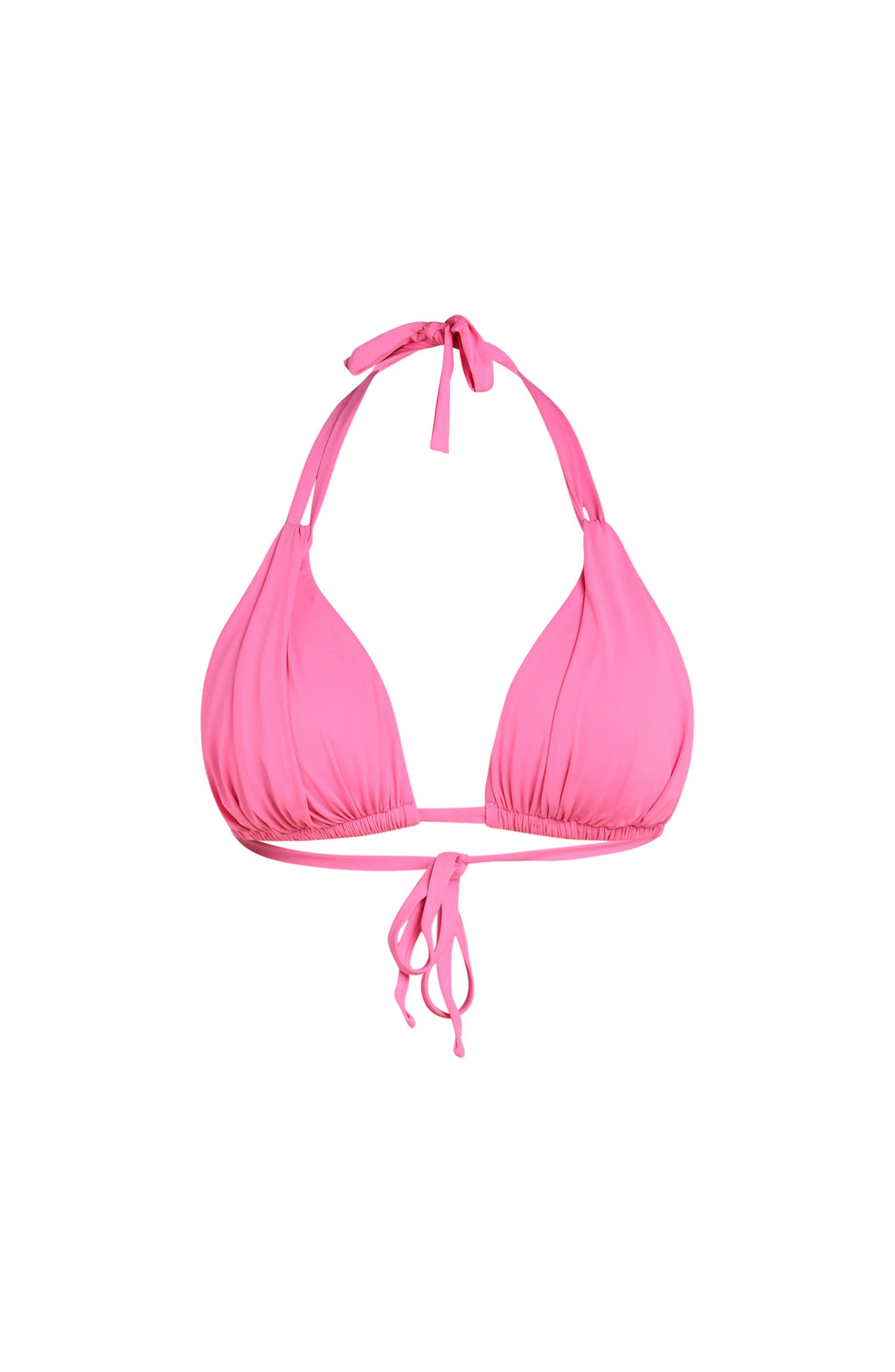 La Blanca Island Goddess Halter Triangle Top - Rose Pink