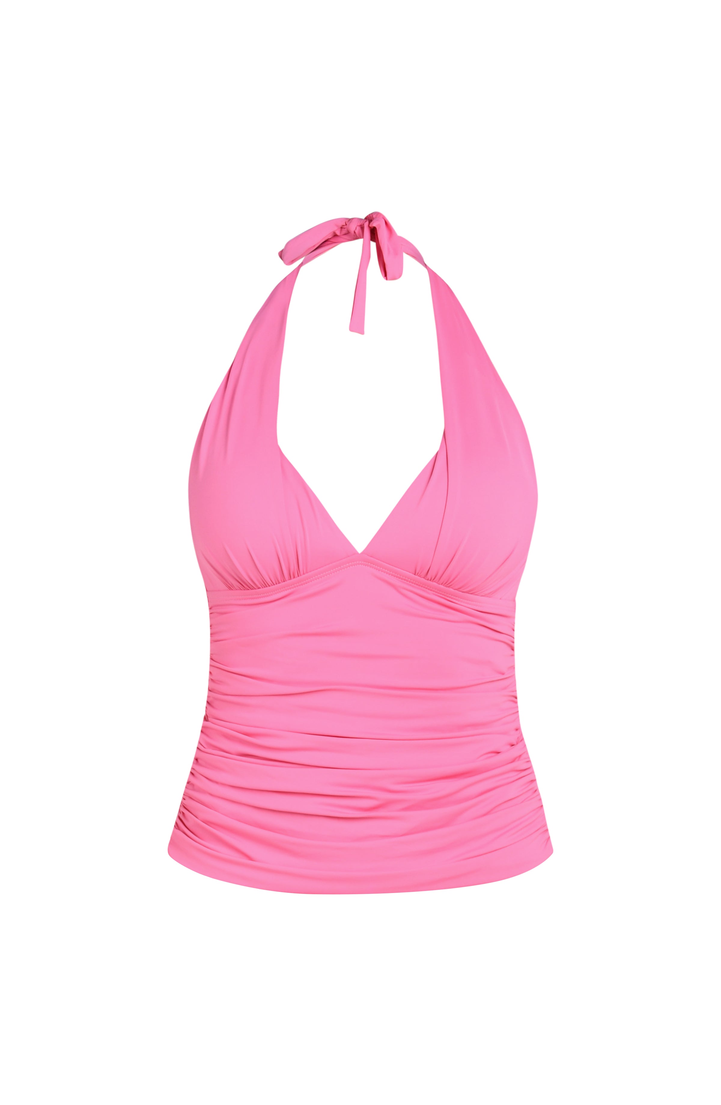 La Blanca Island Goddess Halter Tankini - Rose Pink