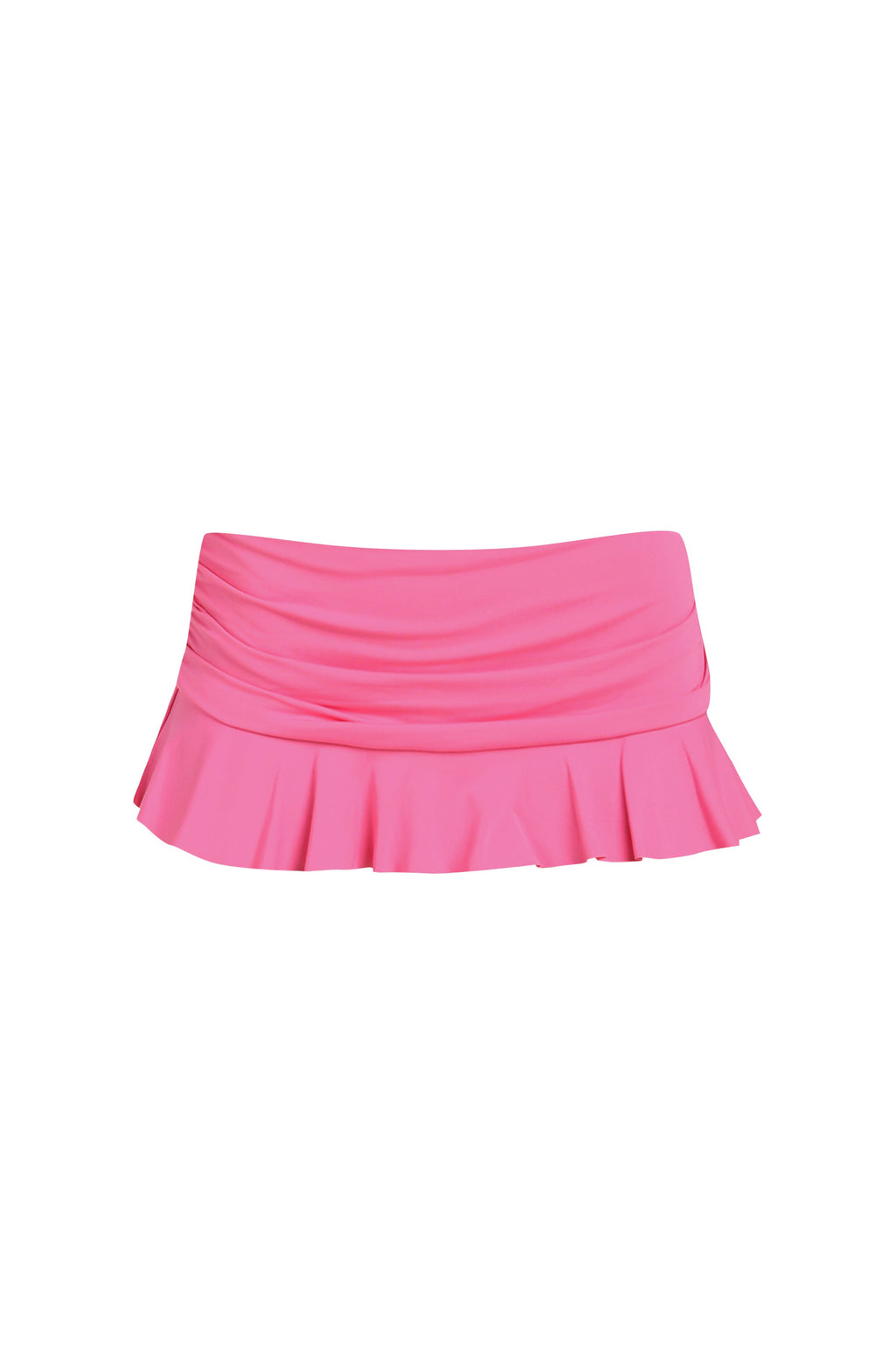 La Blanca Island Goddess Ruffle Swim Skirt - Rose Pink