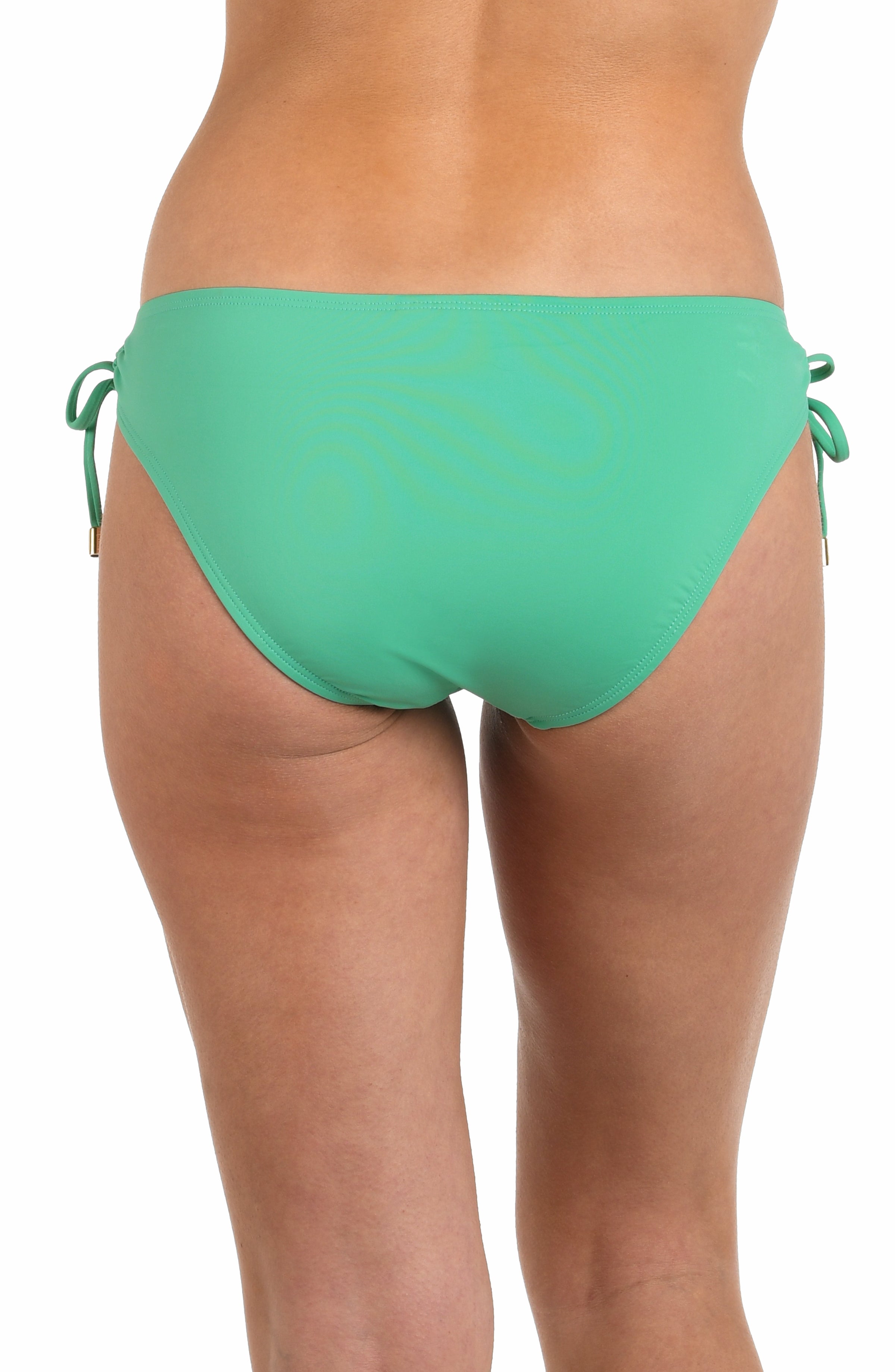 La Blanca Island Goddess Side Tie Hipster Bottom - Eucalyptus