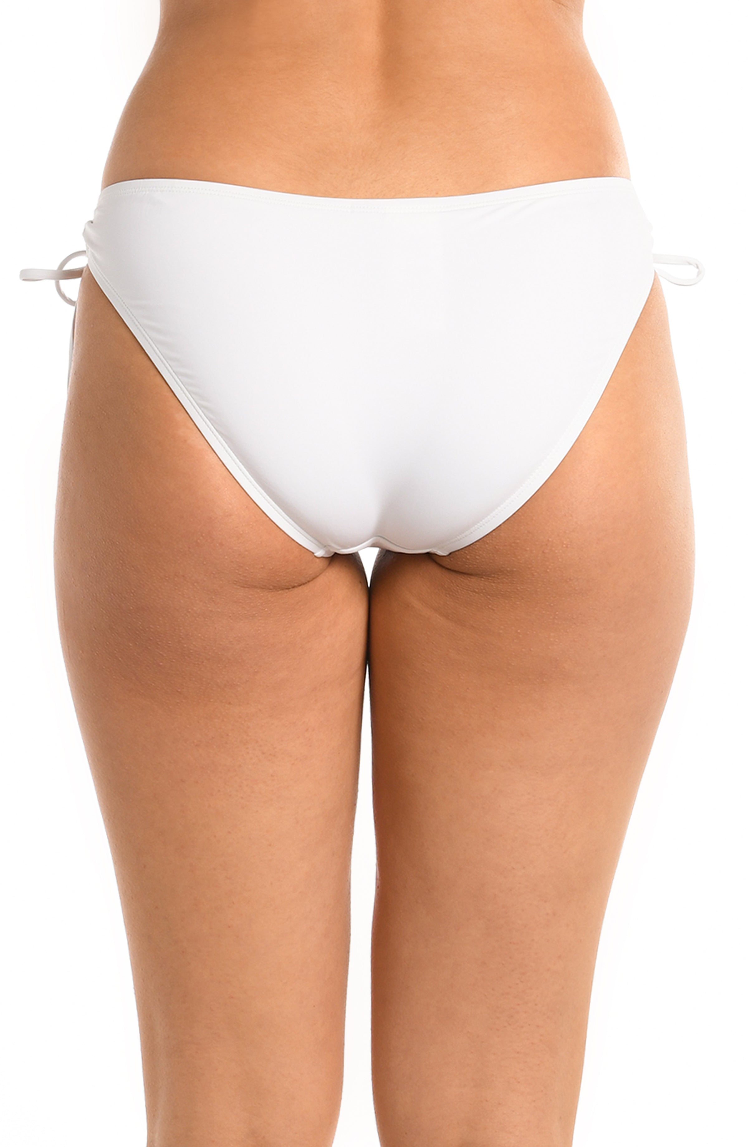 La Blanca Island Goddess Side Tie Hipster Bottom - White