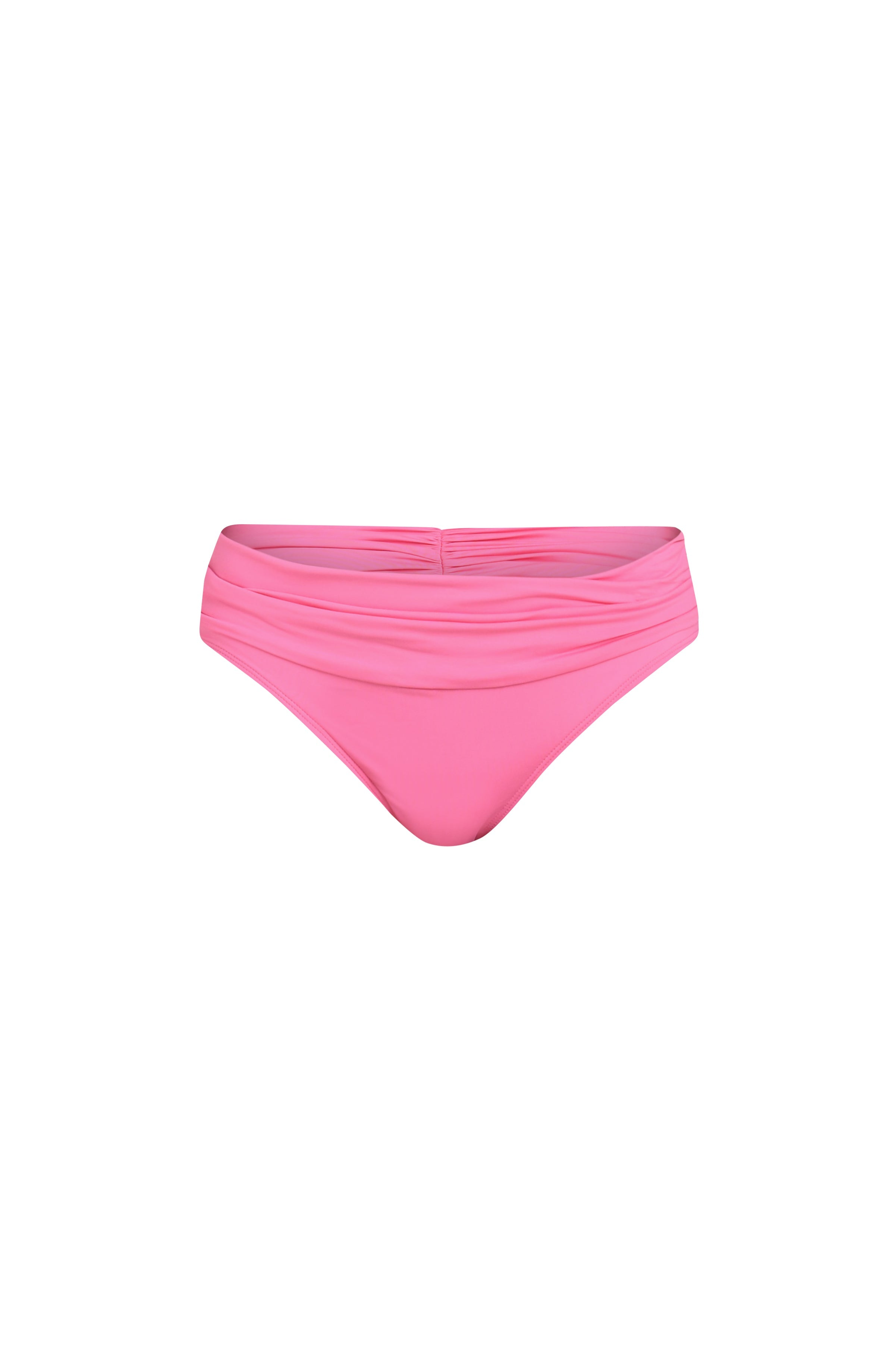 La Blanca Island Goddess Ruched Band Hipster Bottom - Rose Pink