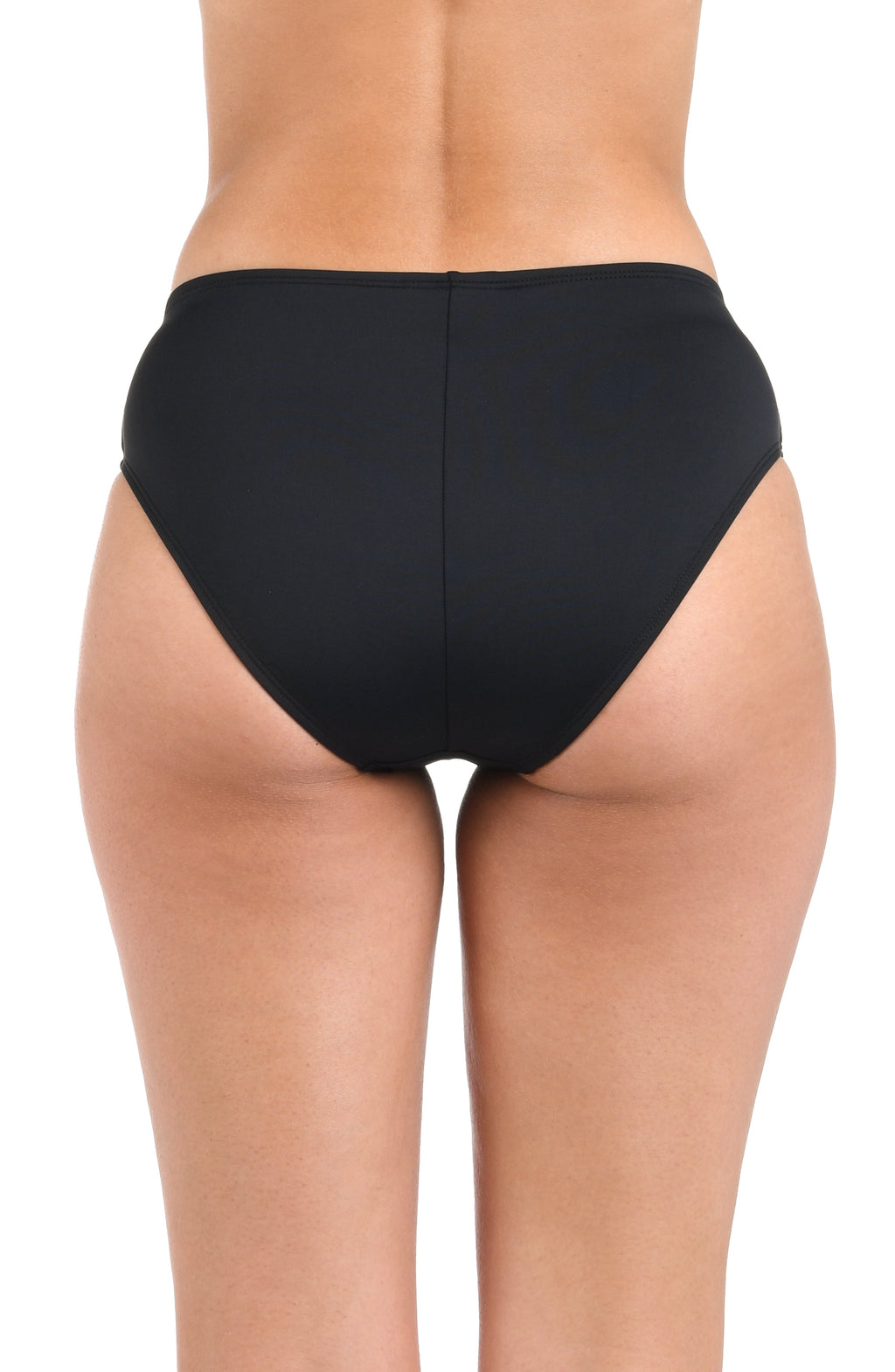 La Blanca Island Goddess Mid-Waist Sash Band Bottom - Black