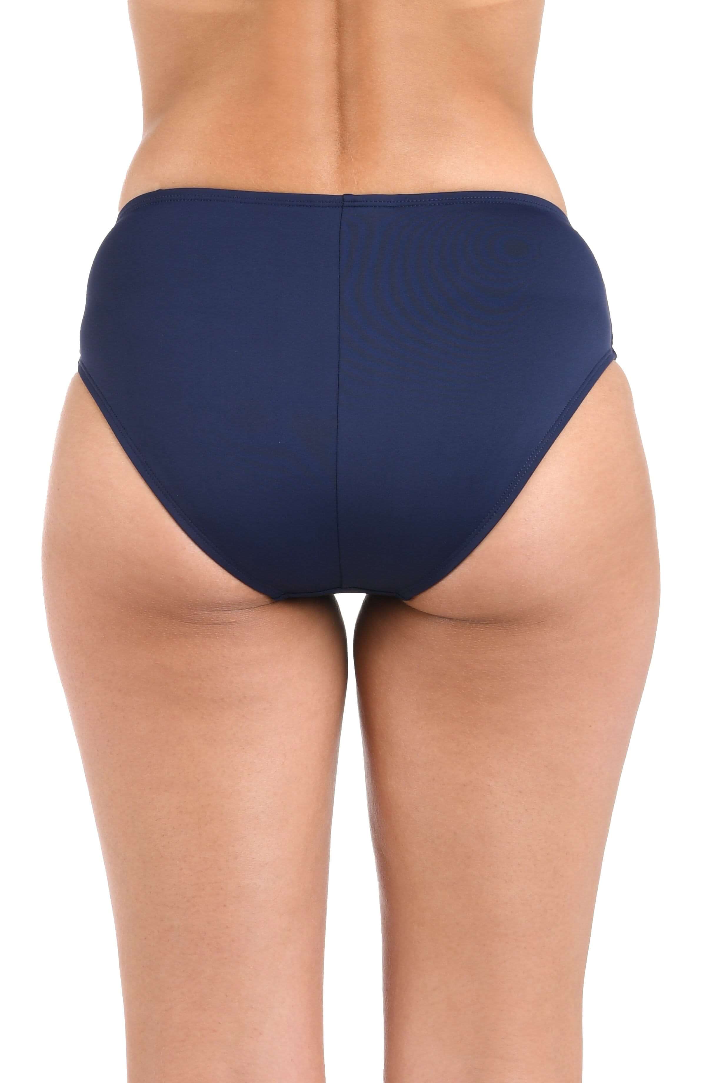La Blanca Island Goddess Mid-Waist Sash Band Bottom - Indigo