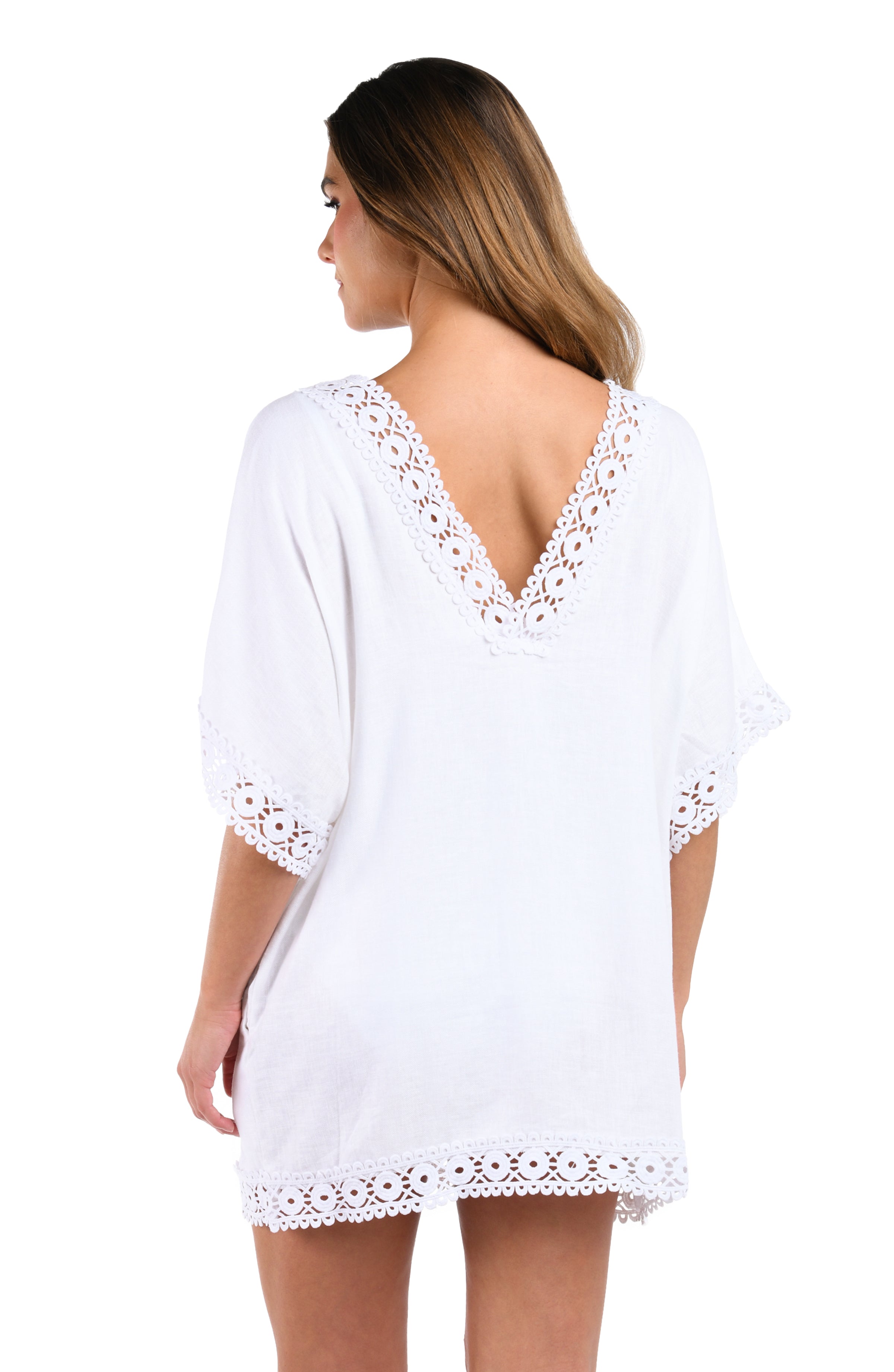 La Blanca Lakeside Linen Tunic - White