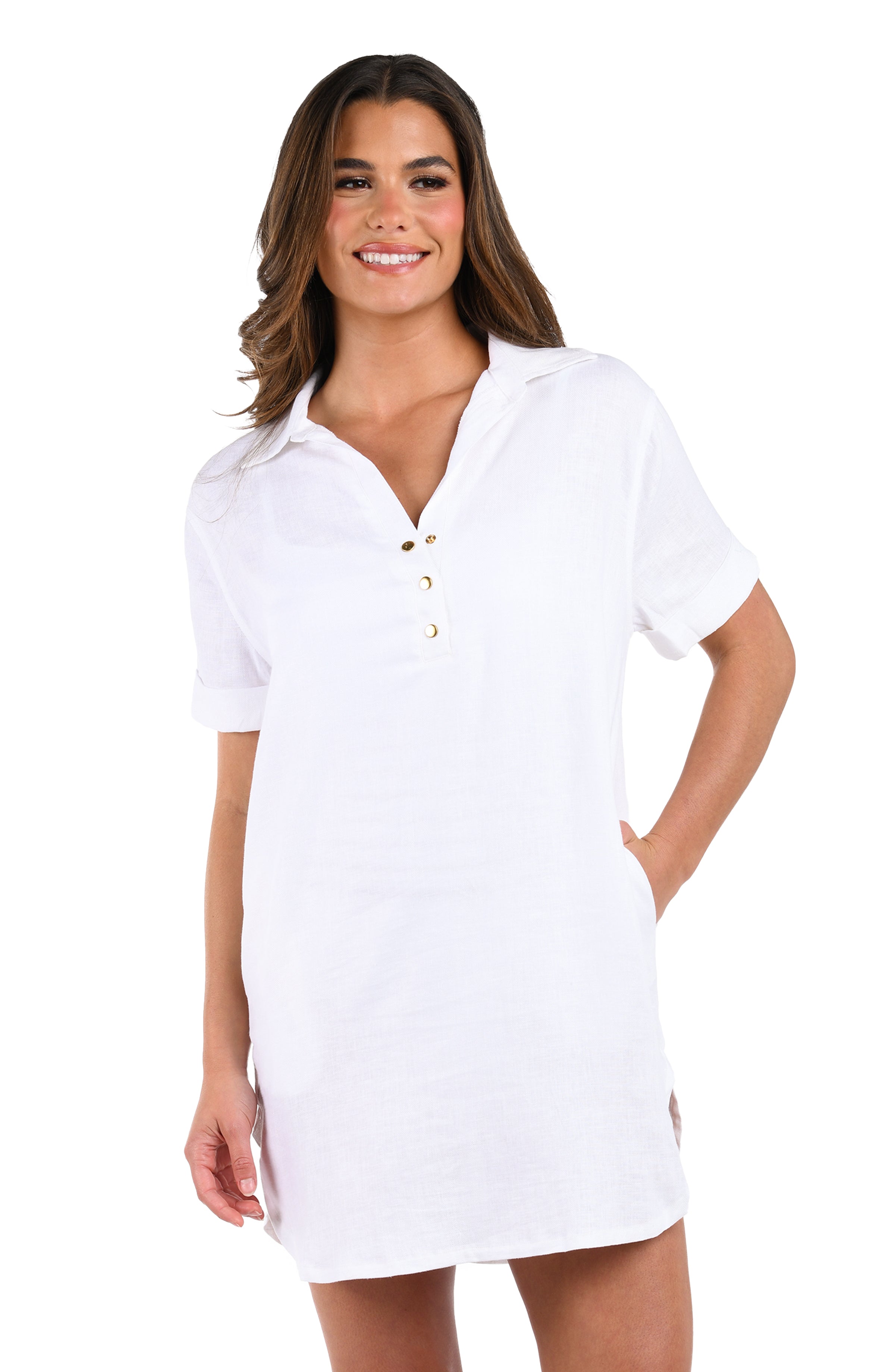 La Blanca Delphine Coast Shift Dress - White