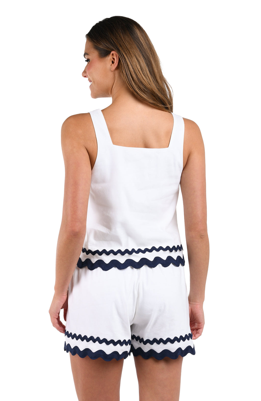 La Blanca Poolside Chic Sleeveless Top - White