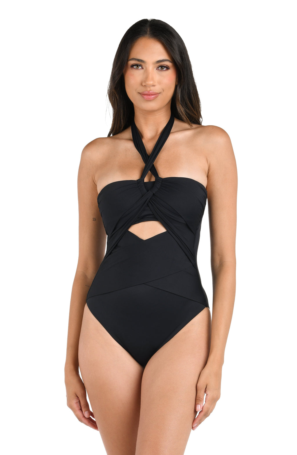 La Blanca Island Goddess Convertible One Piece - Black