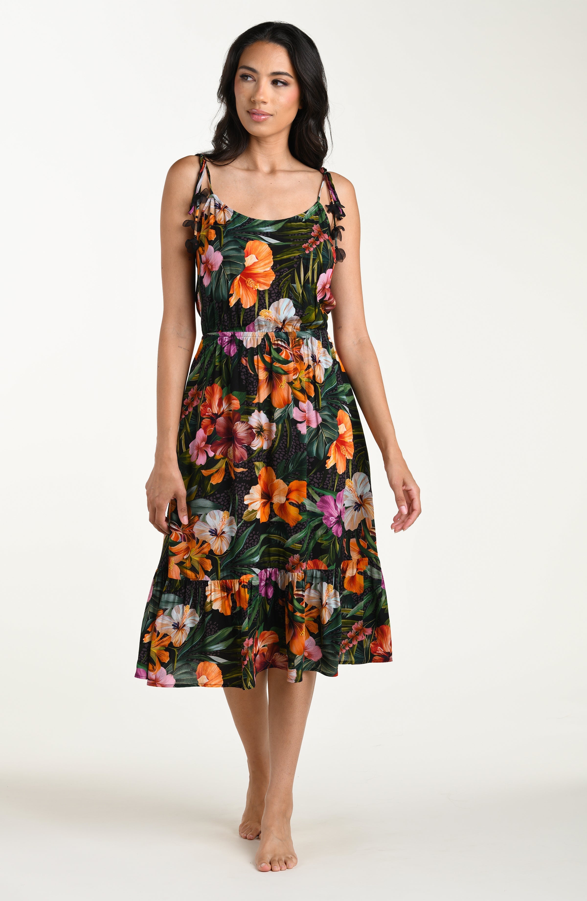 La Blanca Tropical Hideaway Midi Tank Dress
