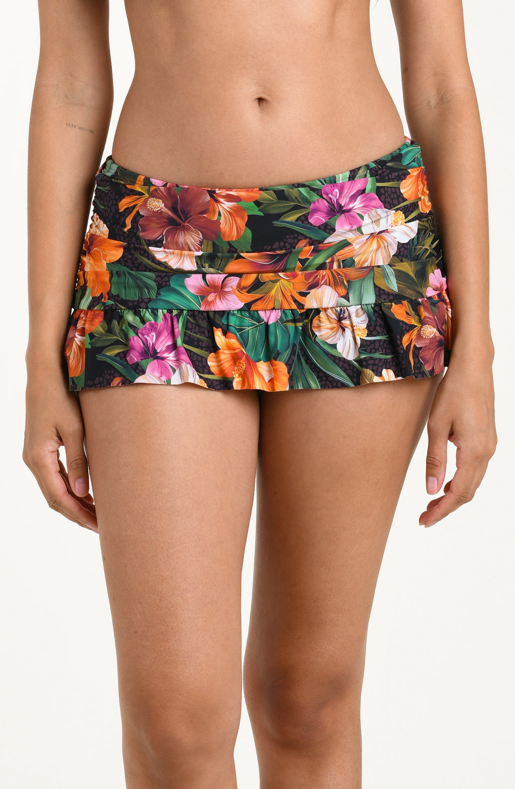 La Blanca Tropical Hideaway Ruffle Swim Skirt