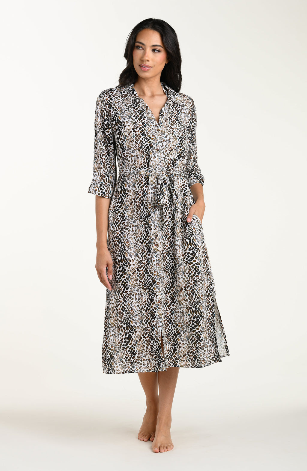 La Blanca Wild Whispers Button Up Shirt Dress