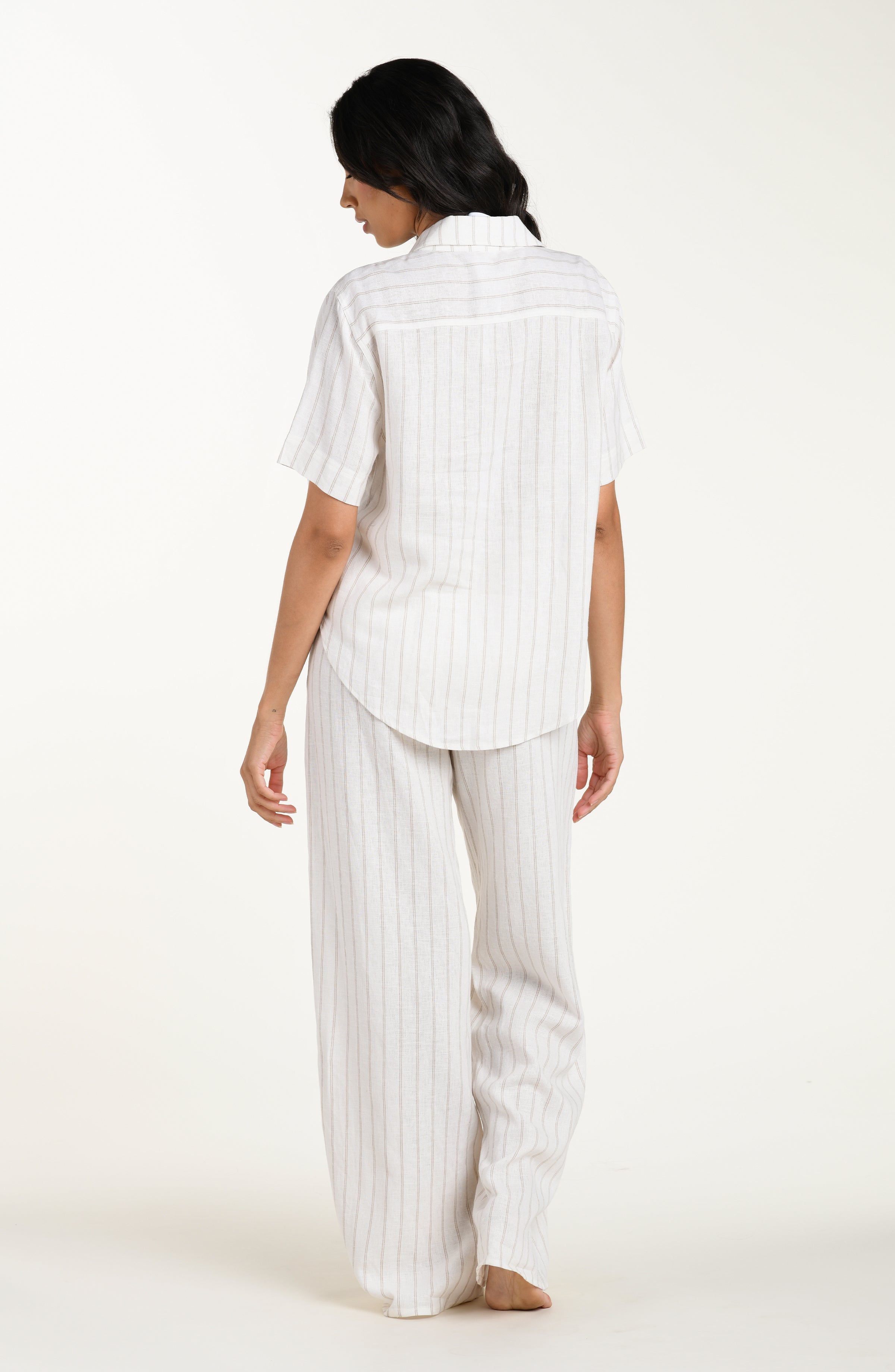 La Blanca Delphine Coast Short Sleeve Button Up Shirt - Cream