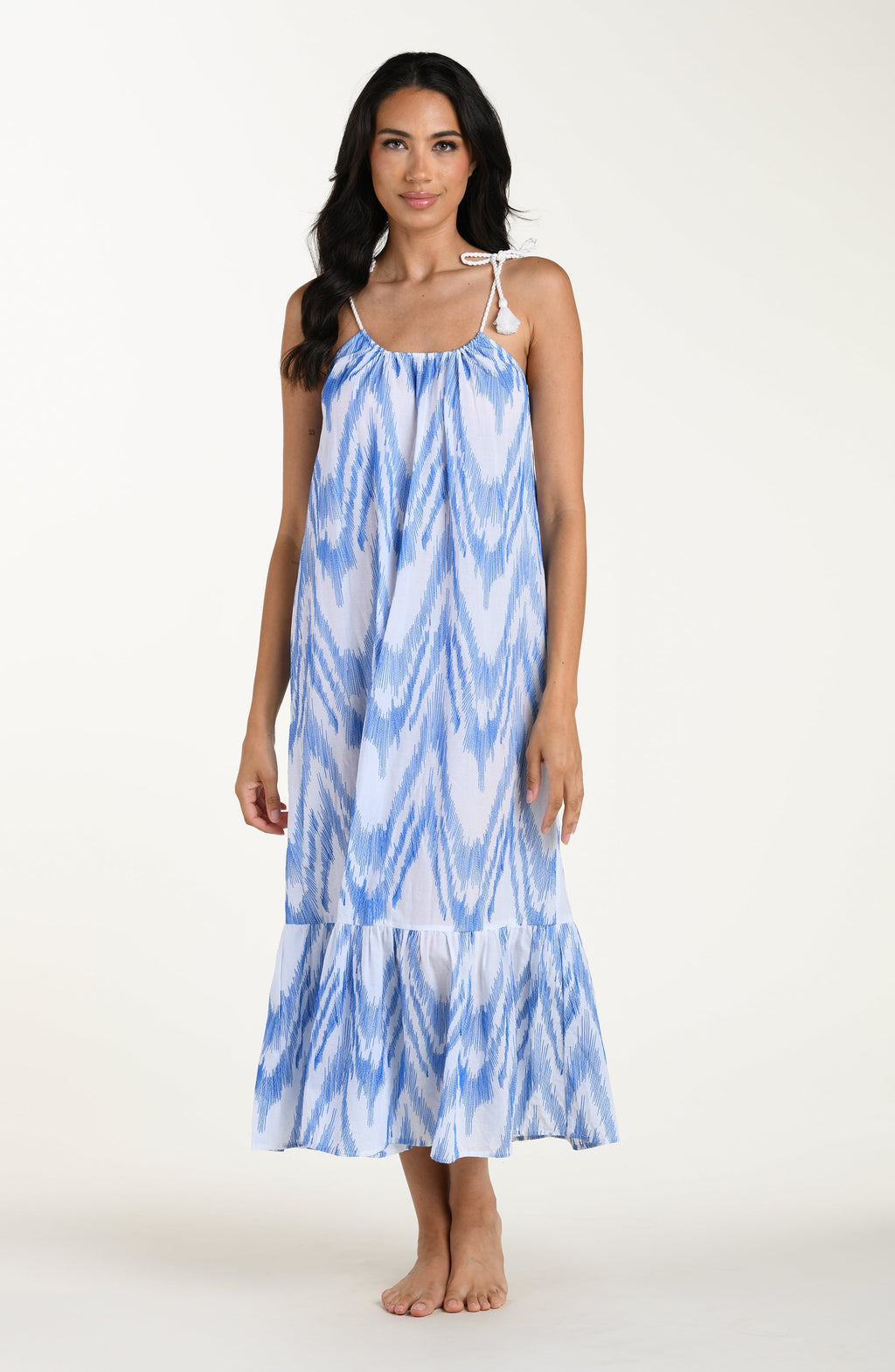 La Blanca Tidal Wave Maxi Dress - Lapis