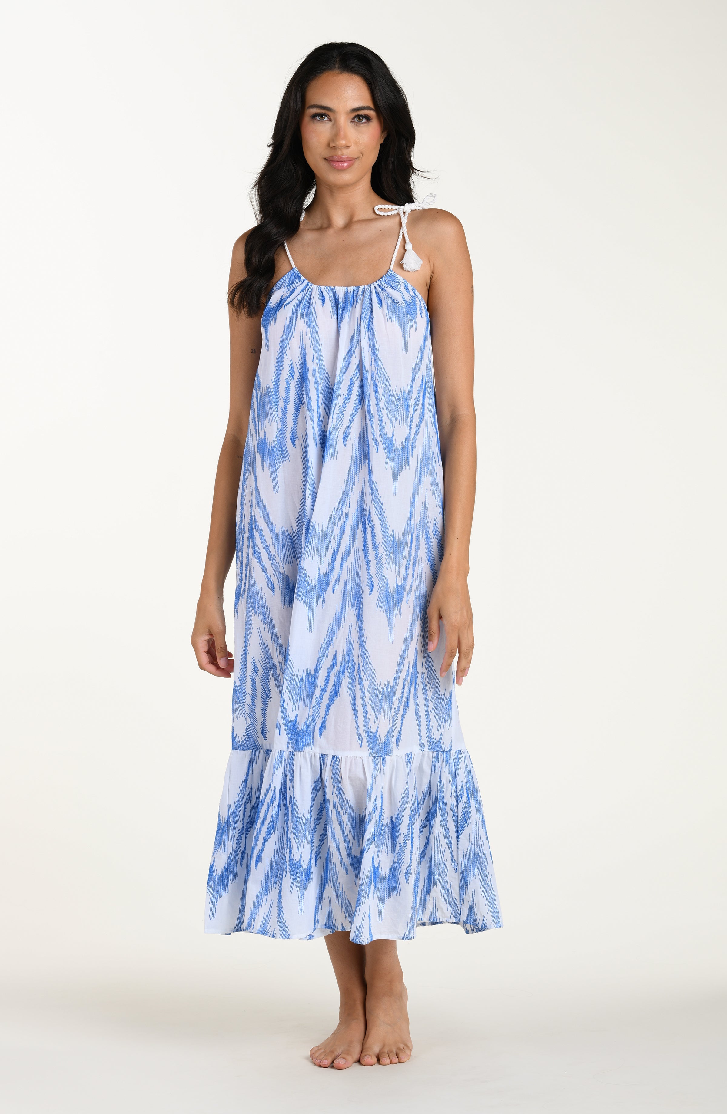 La Blanca Tidal Wave Maxi Dress - Lapis