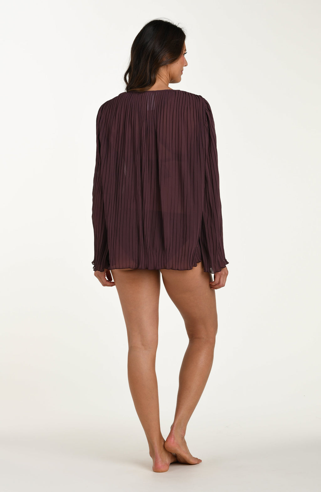 La Blanca Sunbeams Long Sleeve Cardigan - Truffle