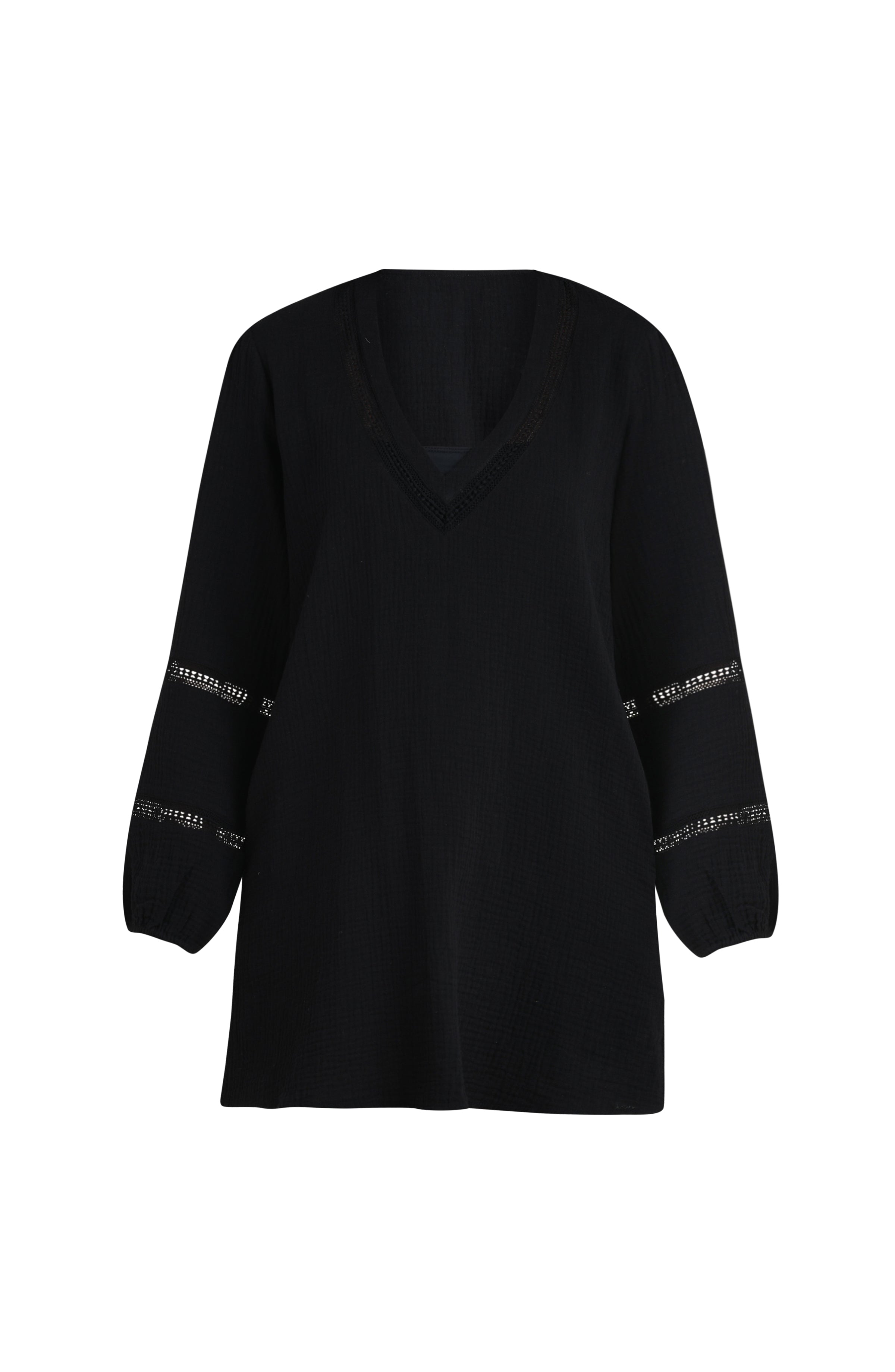 La Blanca Seaside Covers Tunic - Black