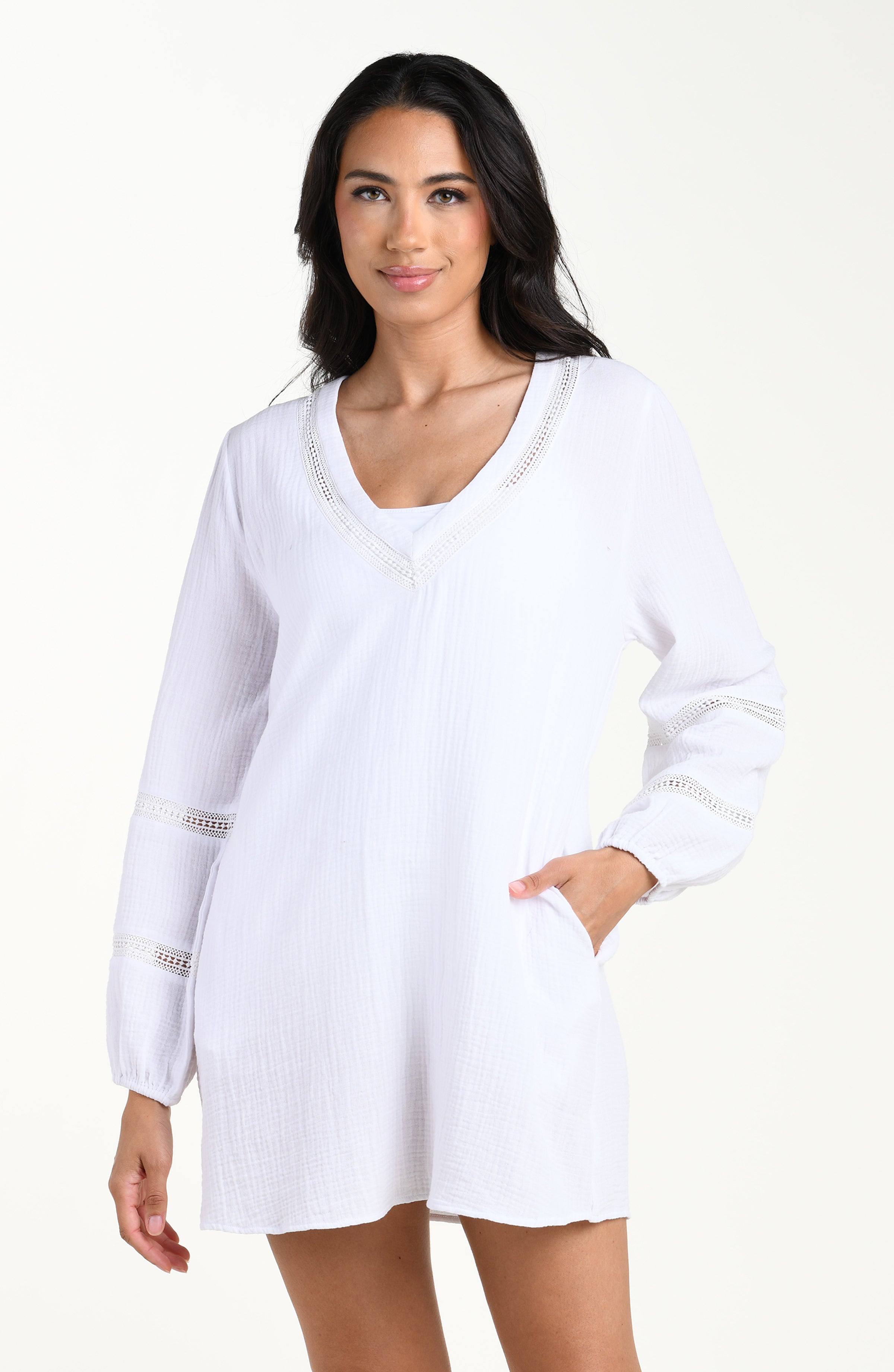 La Blanca Seaside Covers Tunic - White