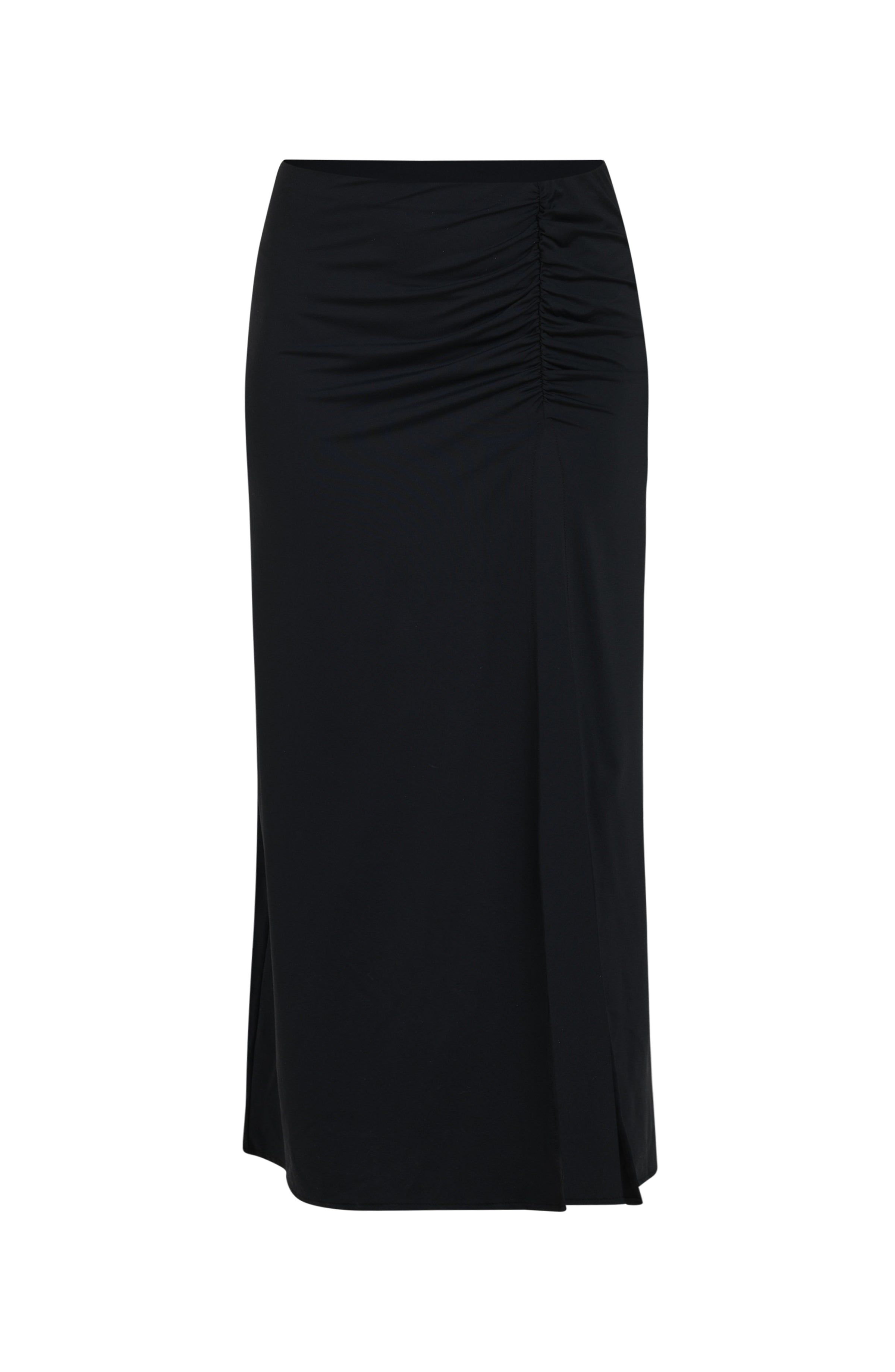 La Blanca Island Goddess Maxi Slit Skirt - Black