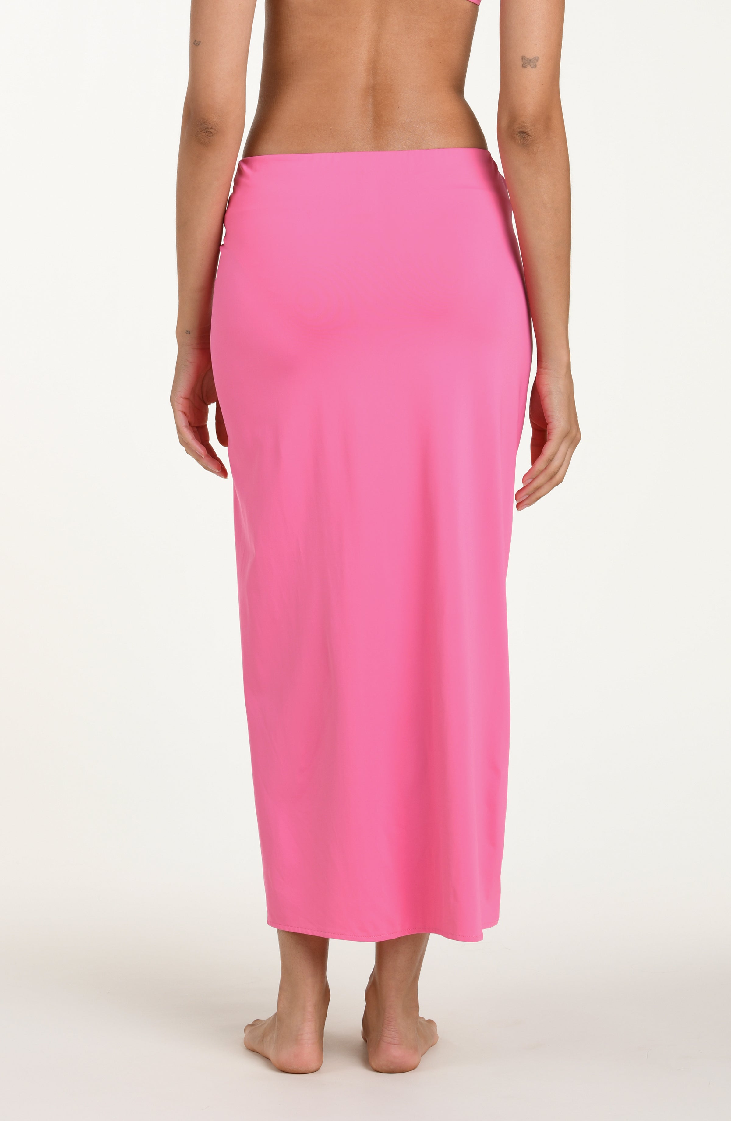 La Blanca Island Goddess Maxi Slit Skirt - Rose Pink