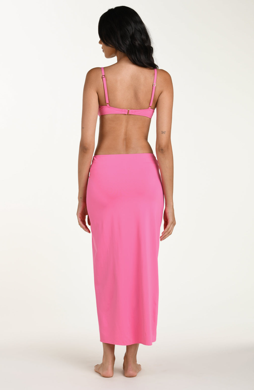 La Blanca Island Goddess Maxi Slit Skirt - Rose Pink