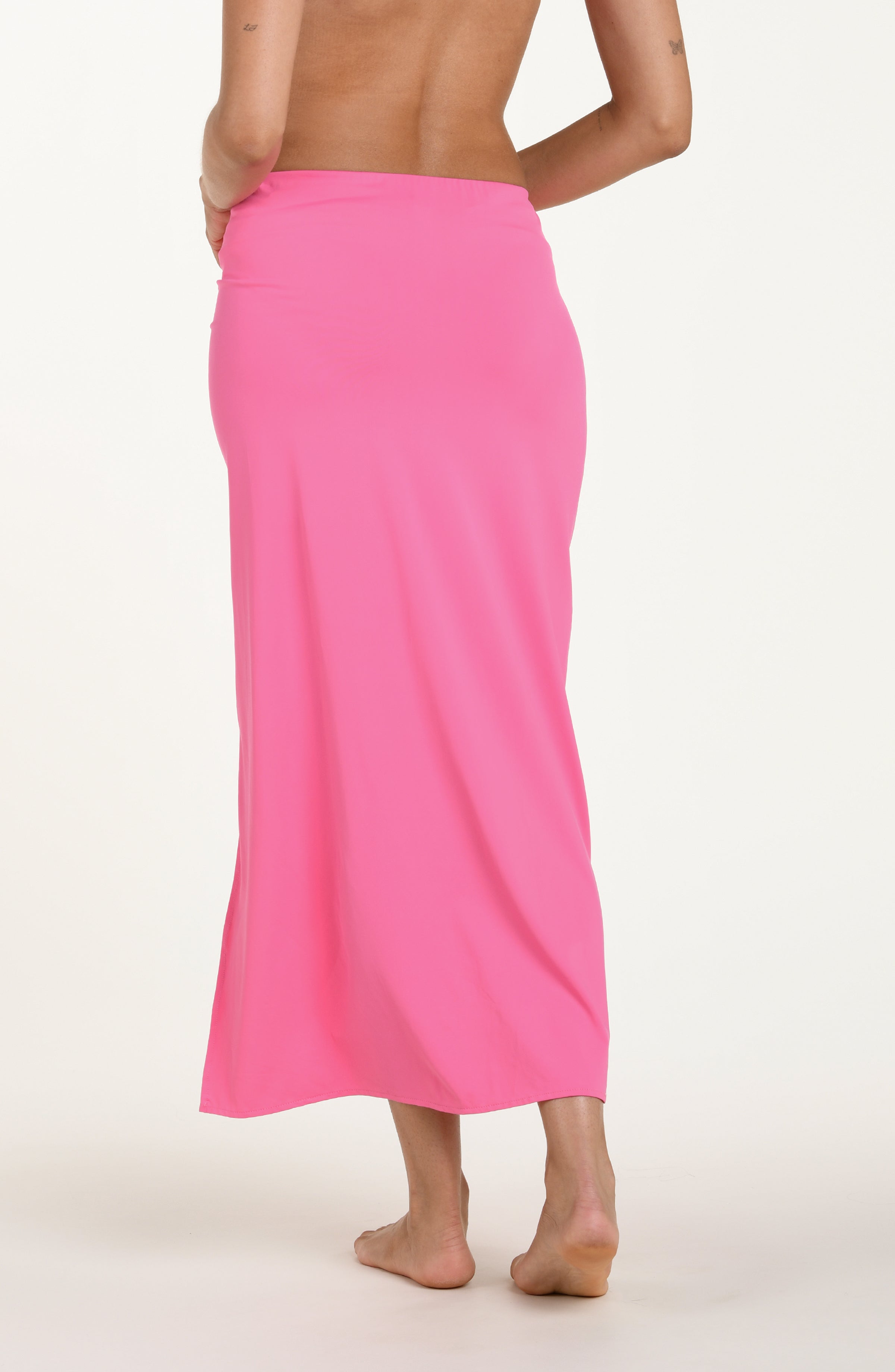 La Blanca Island Goddess Maxi Slit Skirt - Rose Pink