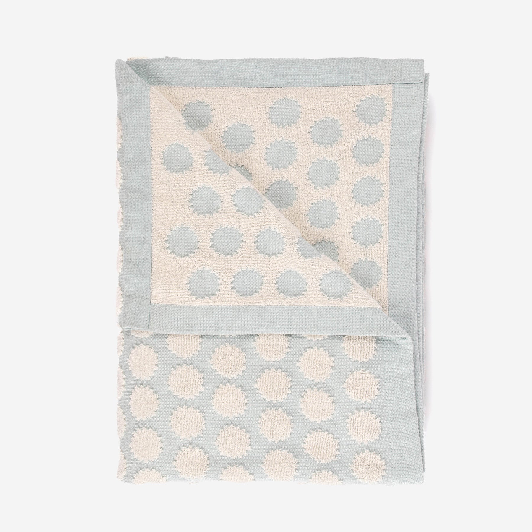 Light blue beach towel with design by Layday