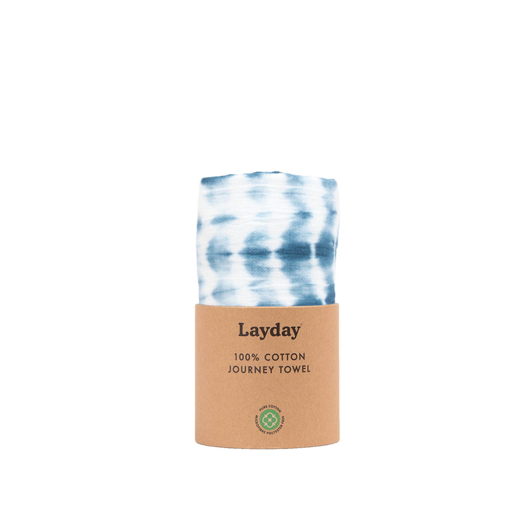 Light blue colored beach towel by Layday