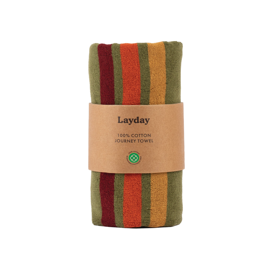 A multicolored beach towel by Layday