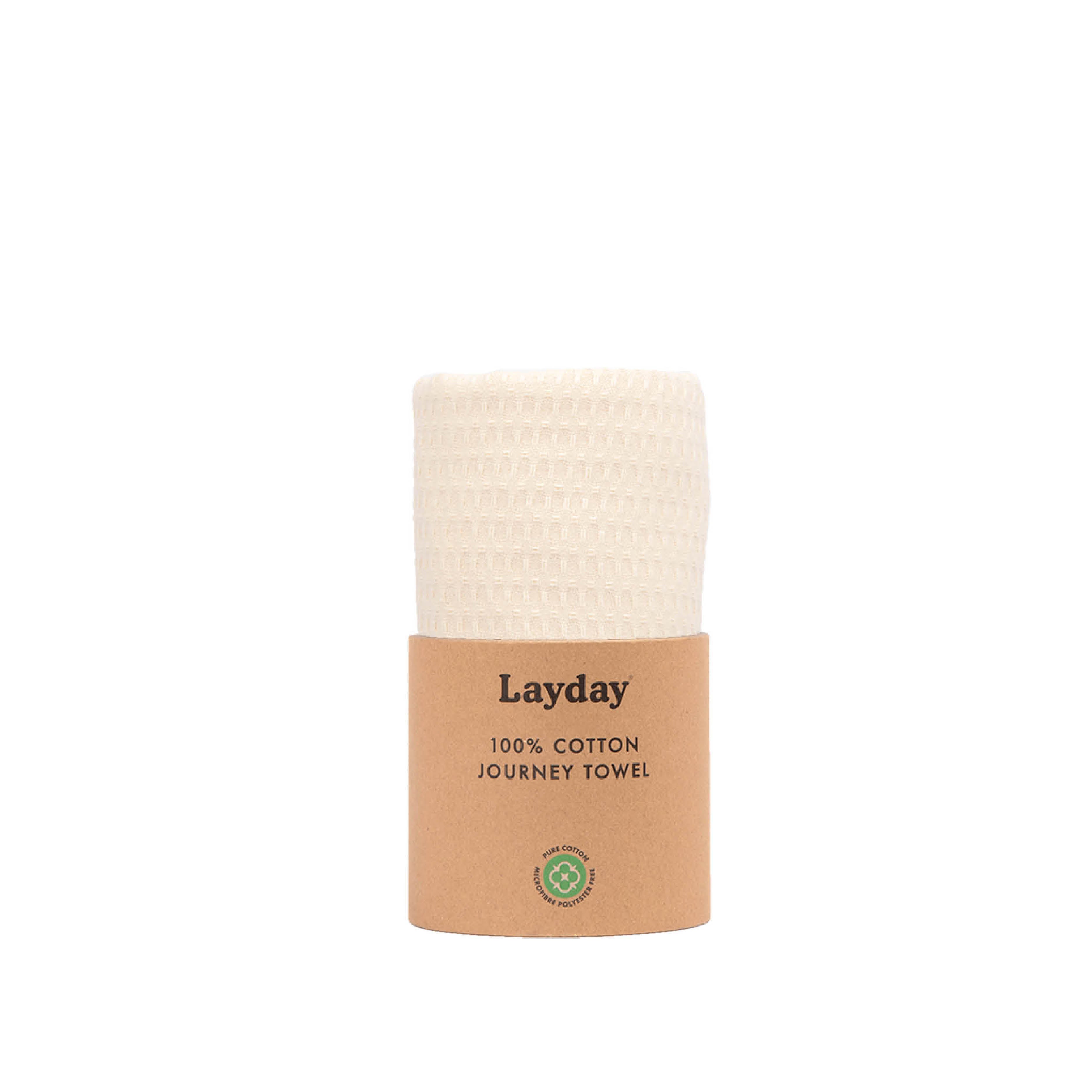 Sand colored beach towel from Layday