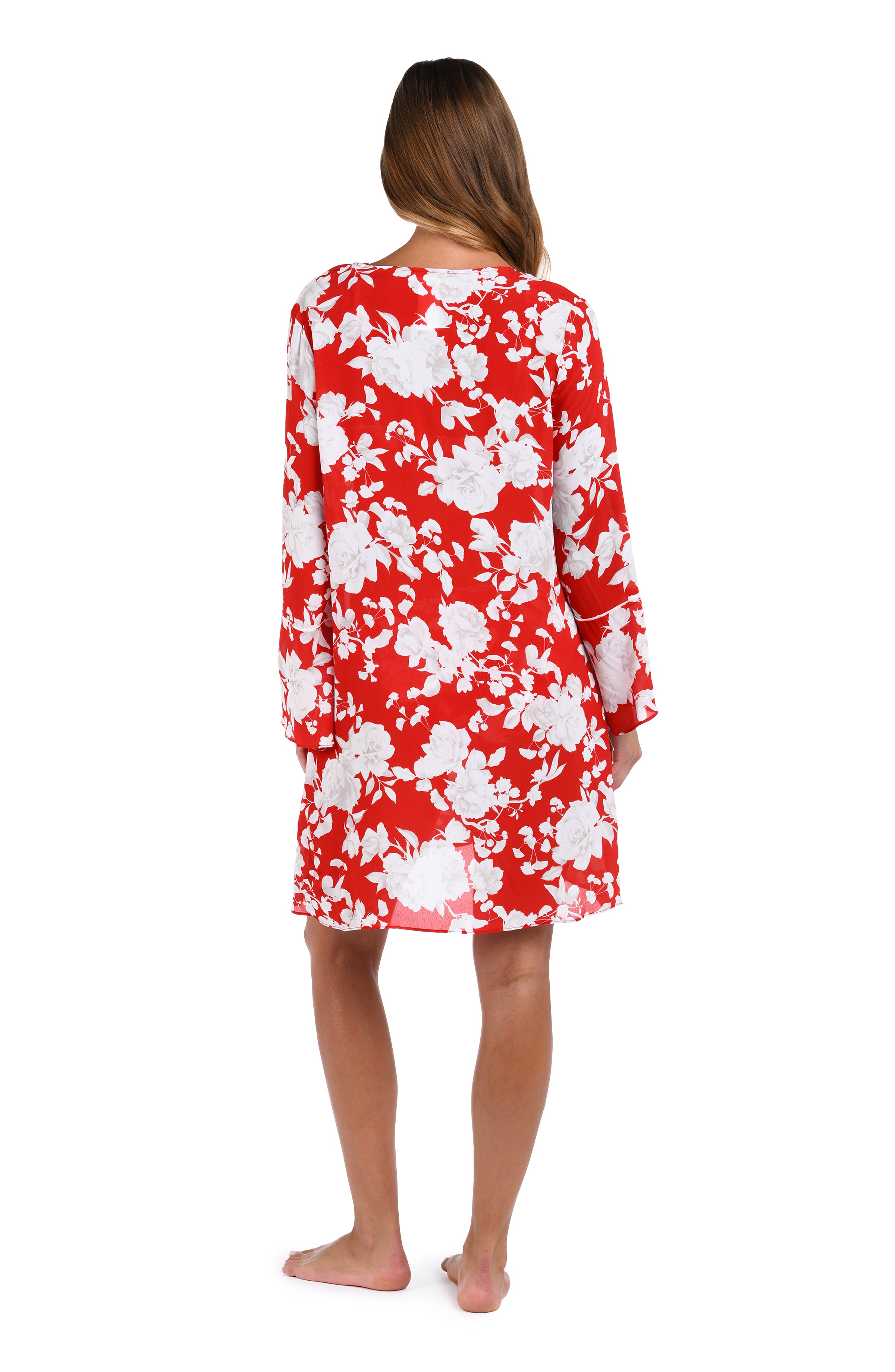 L'agence Ikebana Rose Dress - Rouge