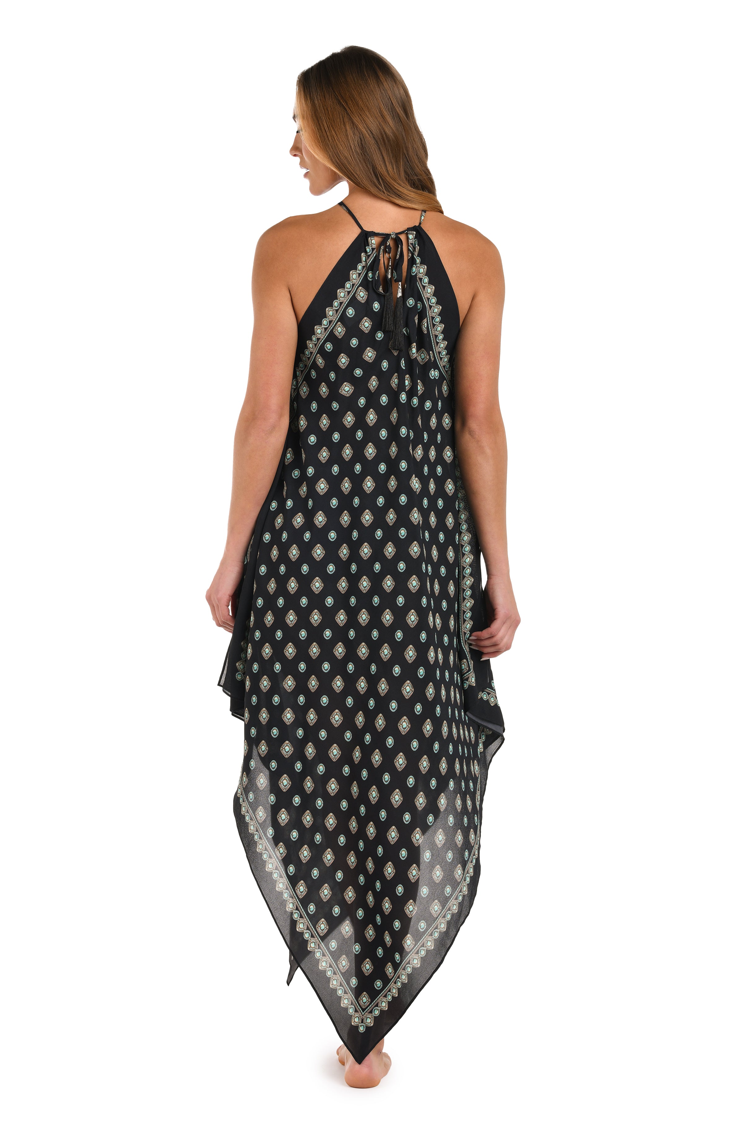 L'agence Southwestern Geo Dress - Black