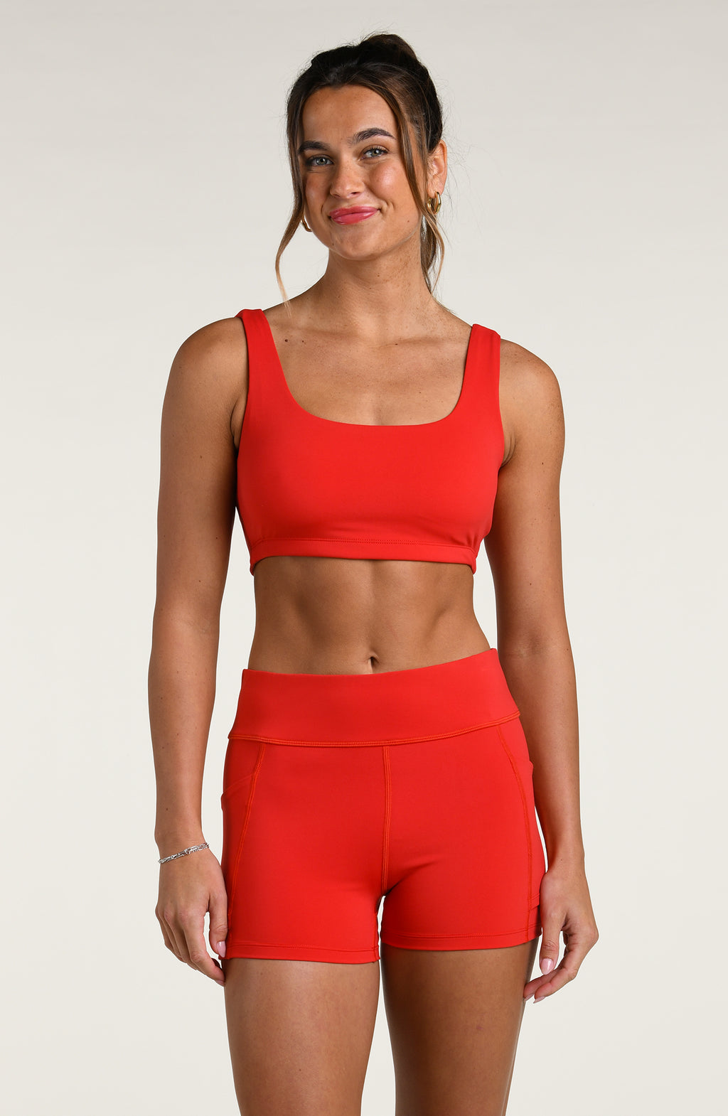Court Coquette Solid Sports Bra - Ruby – House of Swim