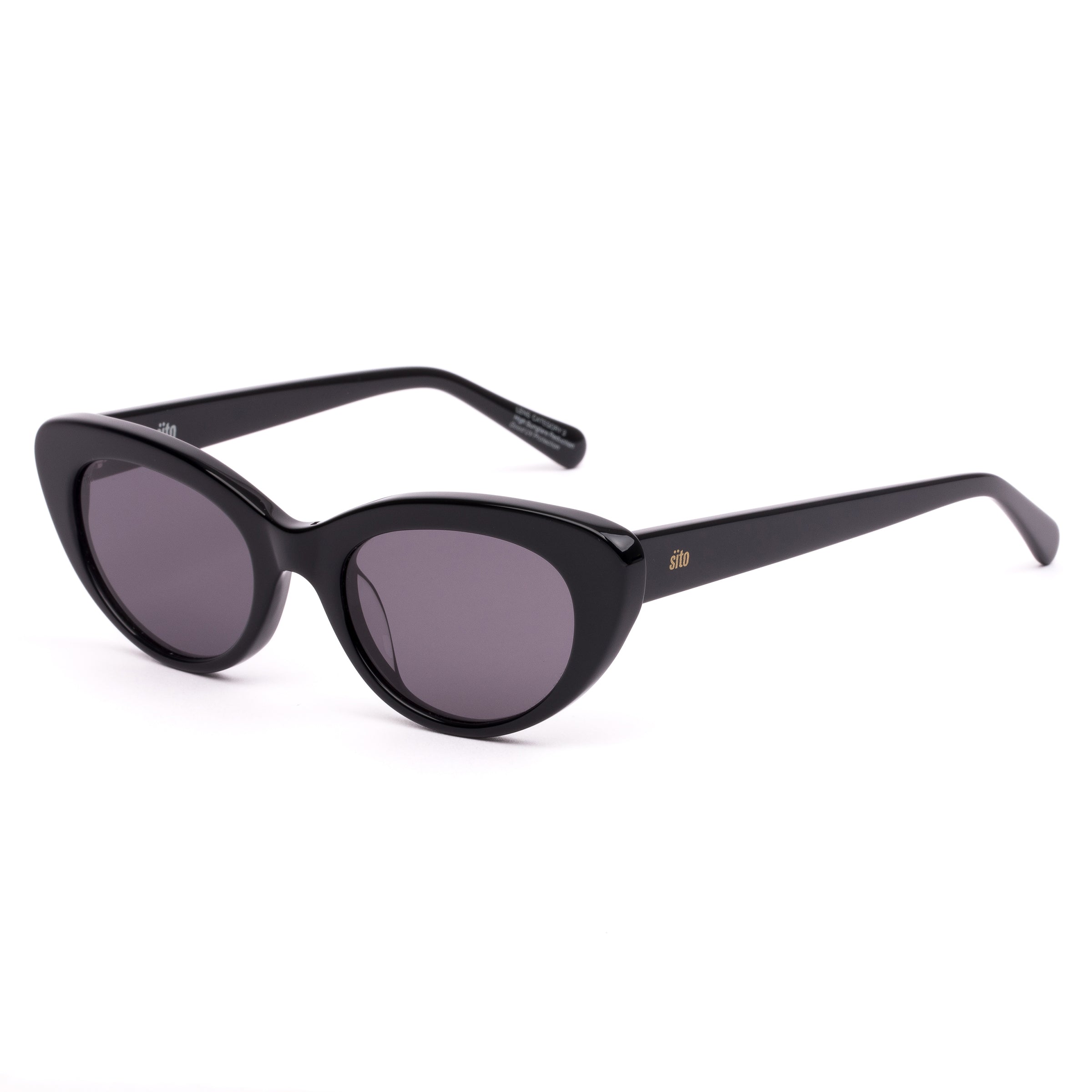 Sito Shades Siena - Black - Smokey Grey