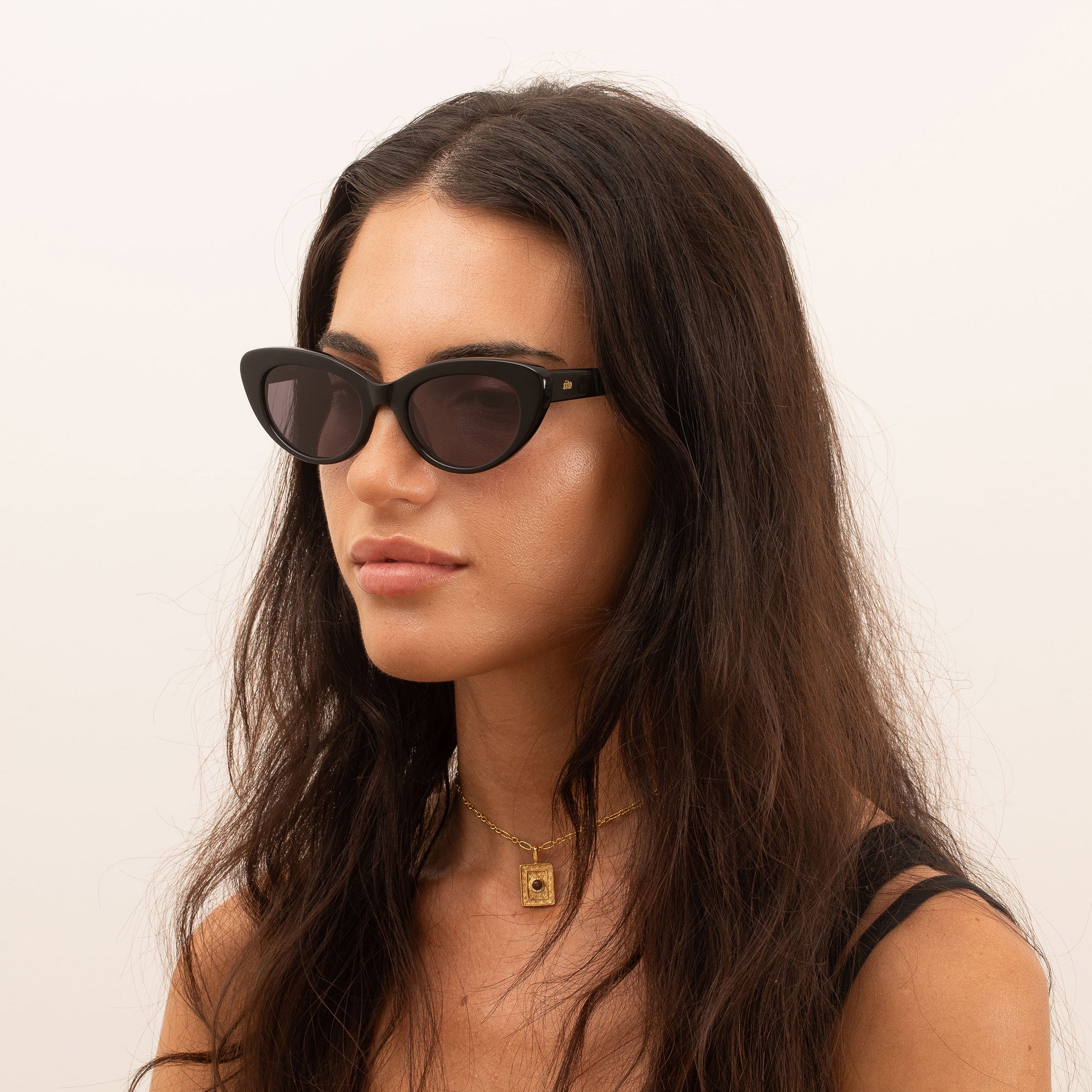 Sito Shades Siena - Black - Smokey Grey