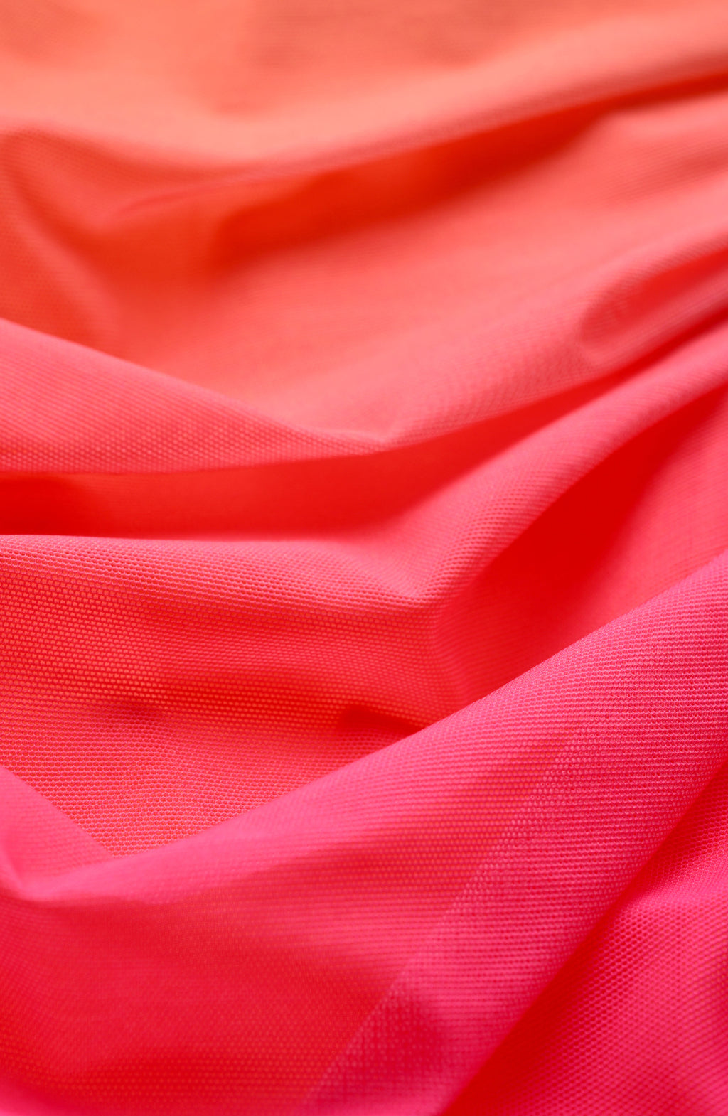 Close-up of pink fabric with ruching