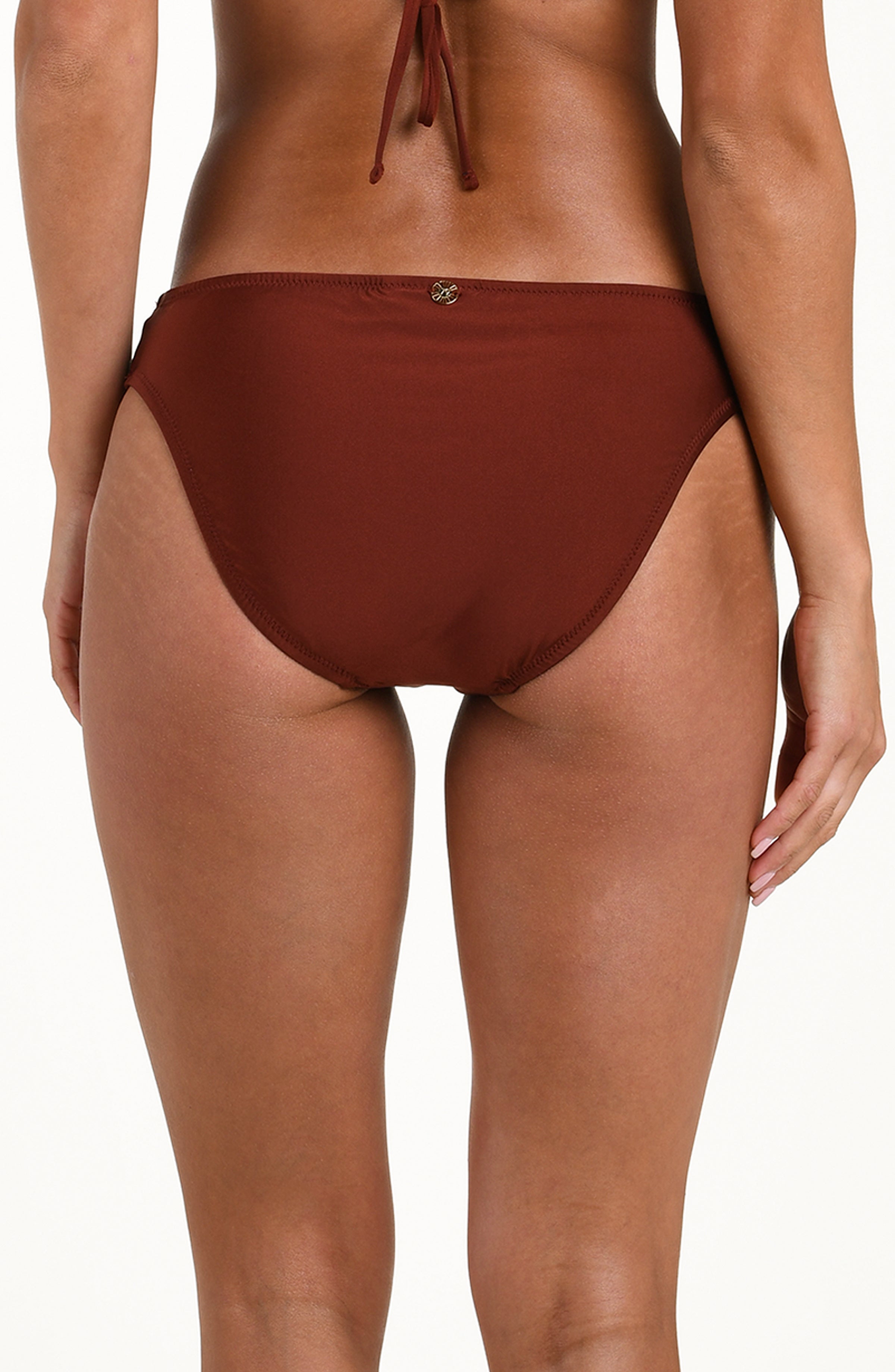 Mahogany bikini bottom on a white background