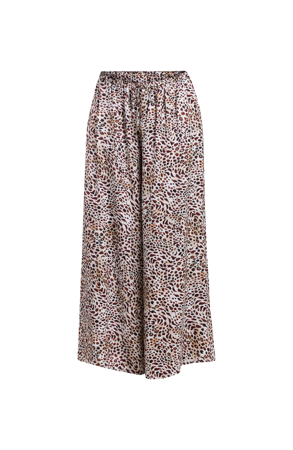 Leopard print skirt on a white background